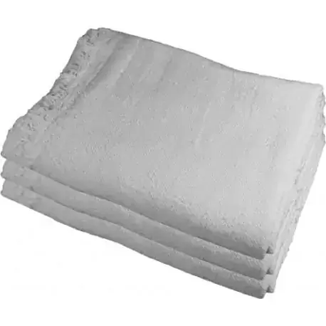 Pano de chão alvejado branco 40x60 pacote com 6 unidades