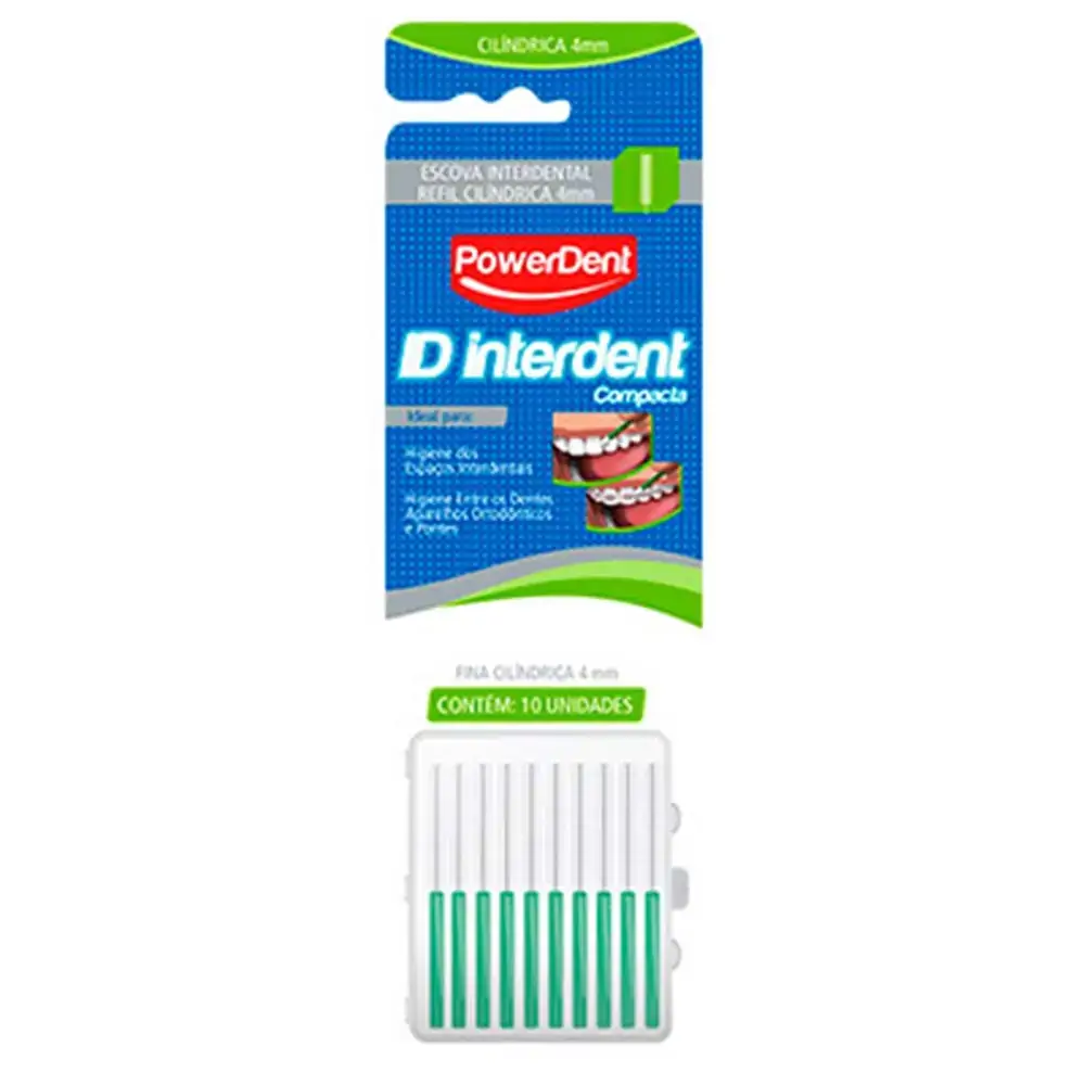 Escova Interdental Powerdent Id Interdent Fina 4 Mm