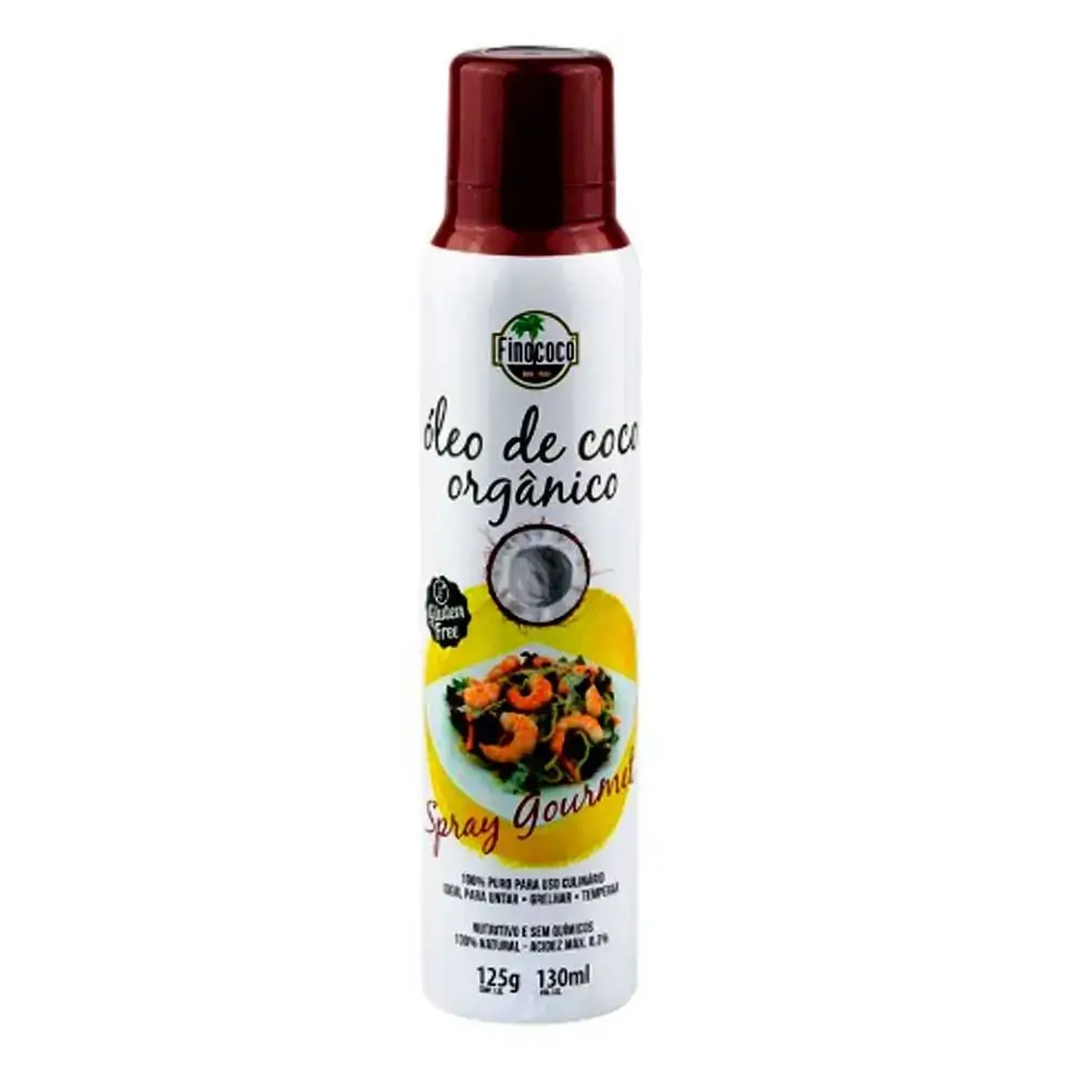 óleo De Coco Extra Virgem Splray Gourmet 130ml Finococo