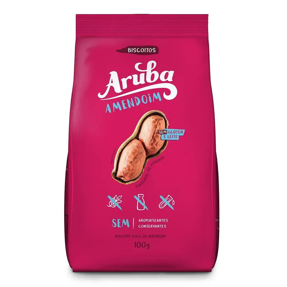 Biscoito Doce Aruba Amendoim S/ Gluten