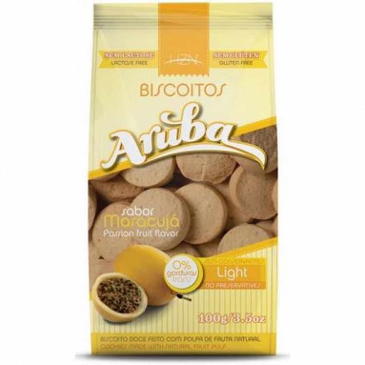 Biscoito Maracujá Sem Glúten Aruba Pacote 100g