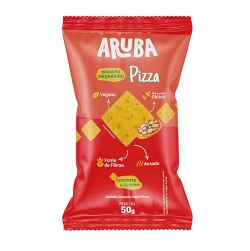 Biscoito Salgadinho Sabor Gergelim Aruba 50g