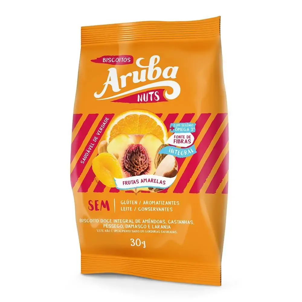 Biscoito Aruba Cast/frutas Amar 30g Mamy