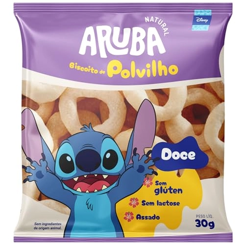 Aruba Bisc Polvilho Doce Stitch S/glut S/lac 30grs
