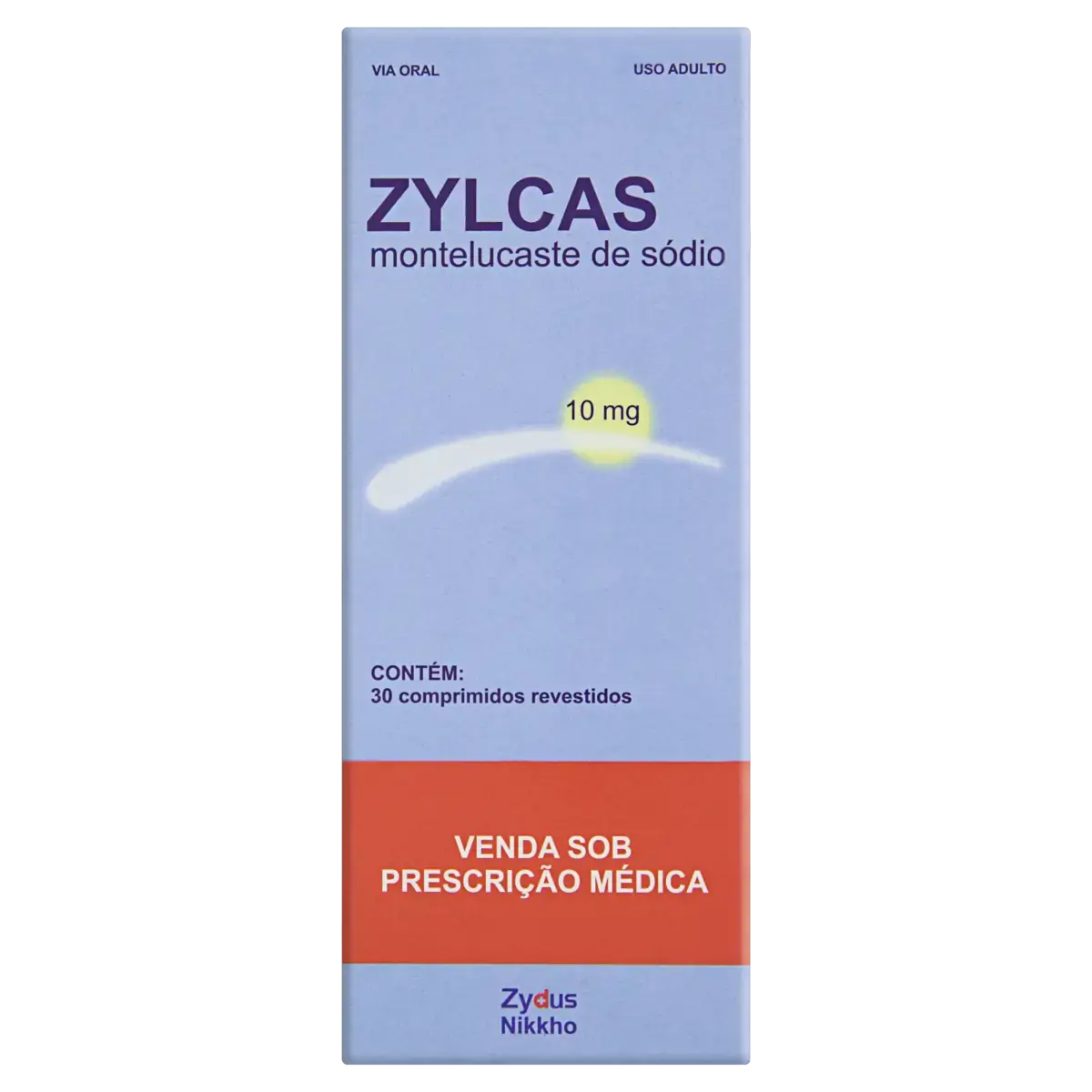 Ylcas 10mg Zydus Nikkho Caixa 30 Comprimidos Revestidos
