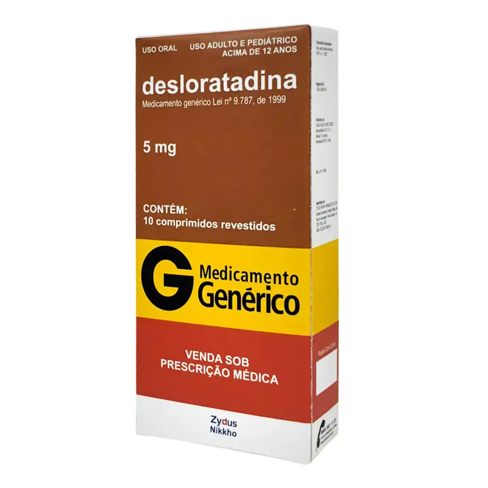 Desloratadina 5 Mg Com Rev Ct Bl Al Al X 10