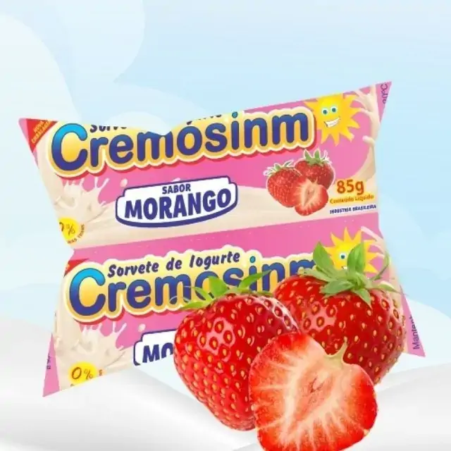 Sorvete Cremosinm Morango 85g