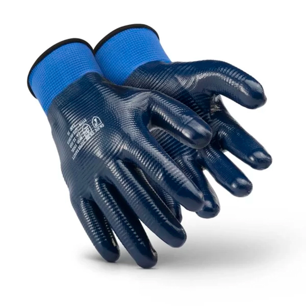 Luva Nitrílica Impermeável Óleo Mecânico Automotivo Ss1002l