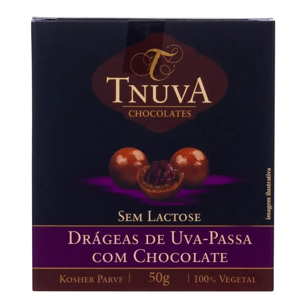 Drageas De Passas Com Chocolates 50g Tnuva