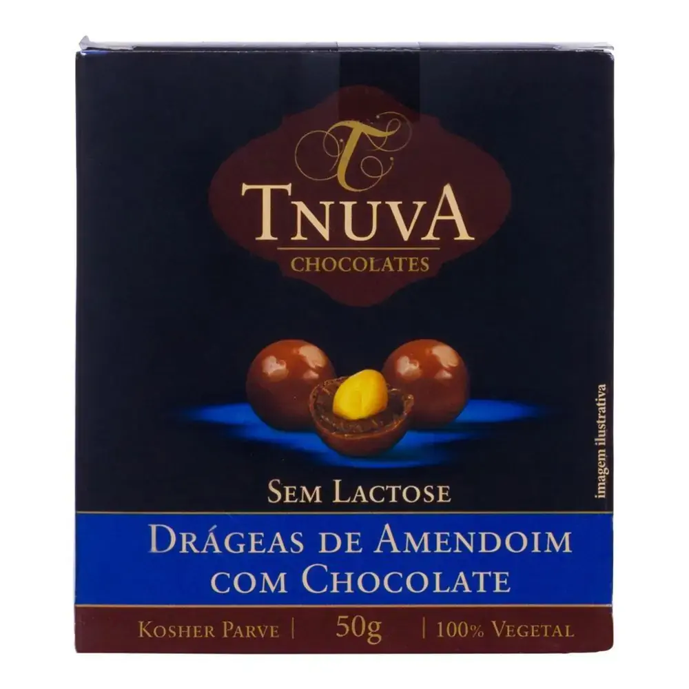 Drageas Amendoim C/ Chocolate 50g Tnuva