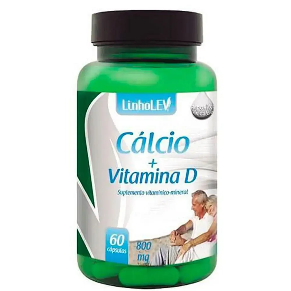 Cálcio Vitamina D 60 Cápsulas Linholev