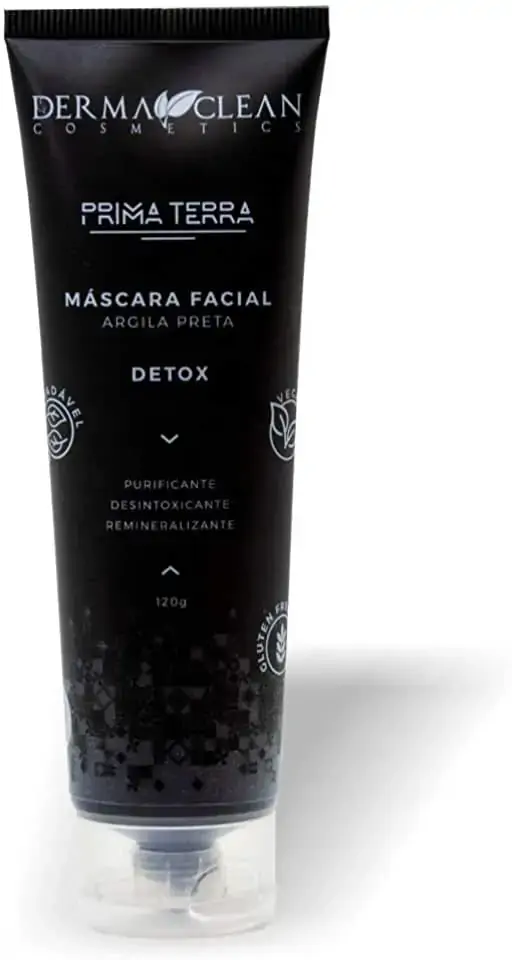 Máscara Facial De Argila Preta Derma Clean 100g