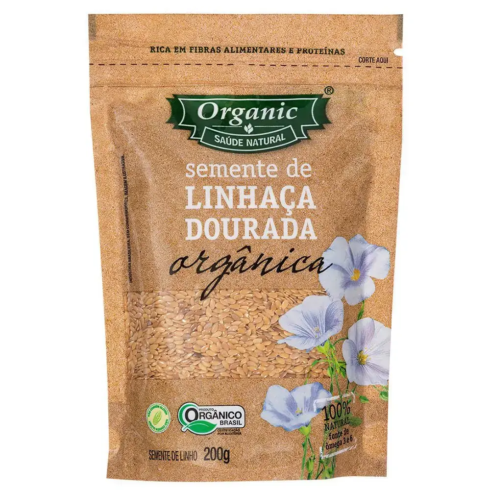 Semente Linhaca Dourada Organic 200gr