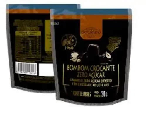 Bombom Caramelo Zero Dourado De Amendoim E Cia 30g