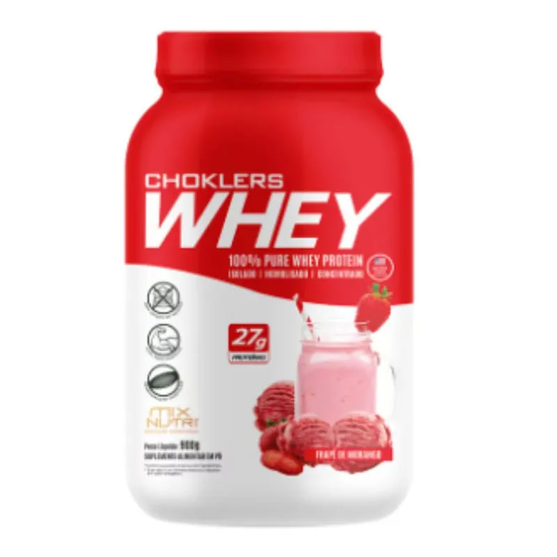 Whey Chokler'S Sabor Frape Morango 900g