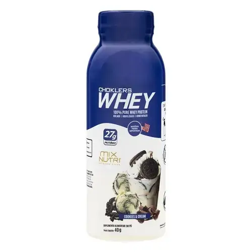 Whey Pó Cookies Cream Mix Nutri Choklers Frasco 40g