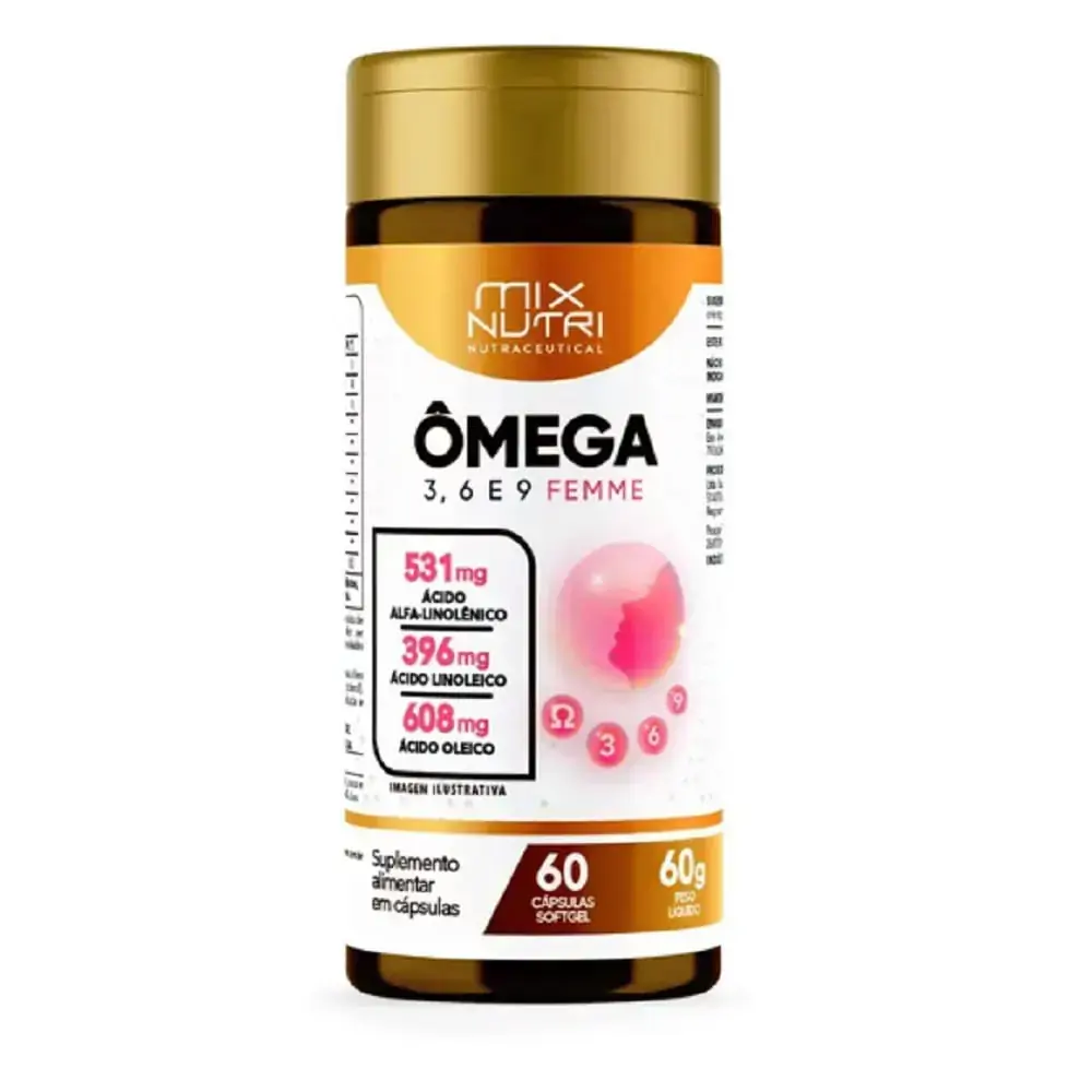 ômega 3 1g C/60cp Mix Nutri .