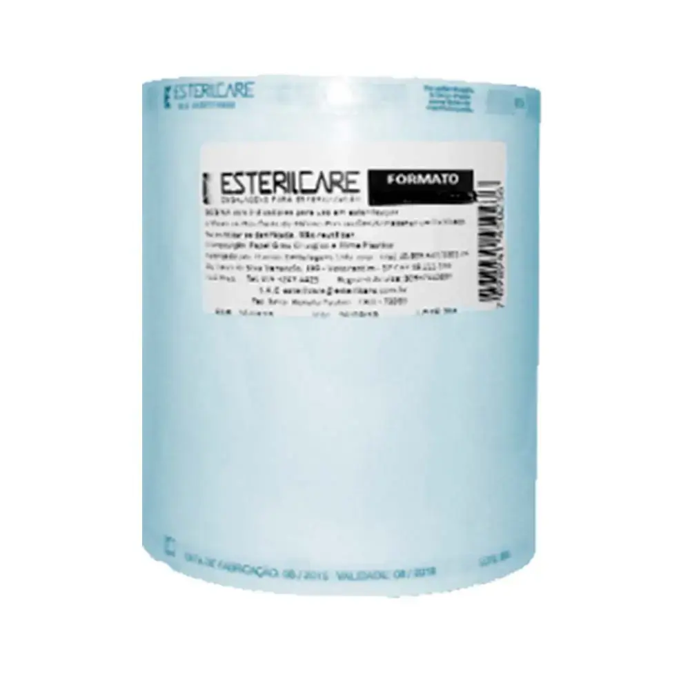 Rolo Esterilização - Esterilcare - 80mm X 50m (Cód. 26.8609)