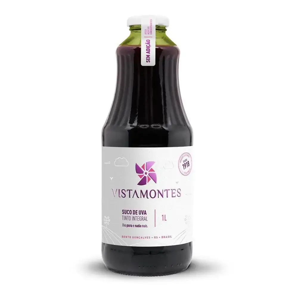 Suco De Uva Tinto Integral 1 Lt Vistamontes