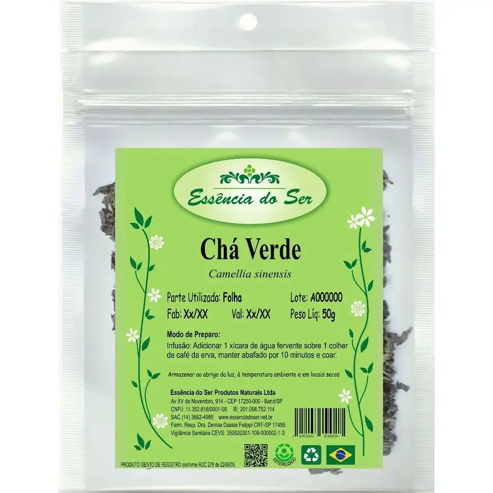 Cha Verde 50g Essencia Do Ser
