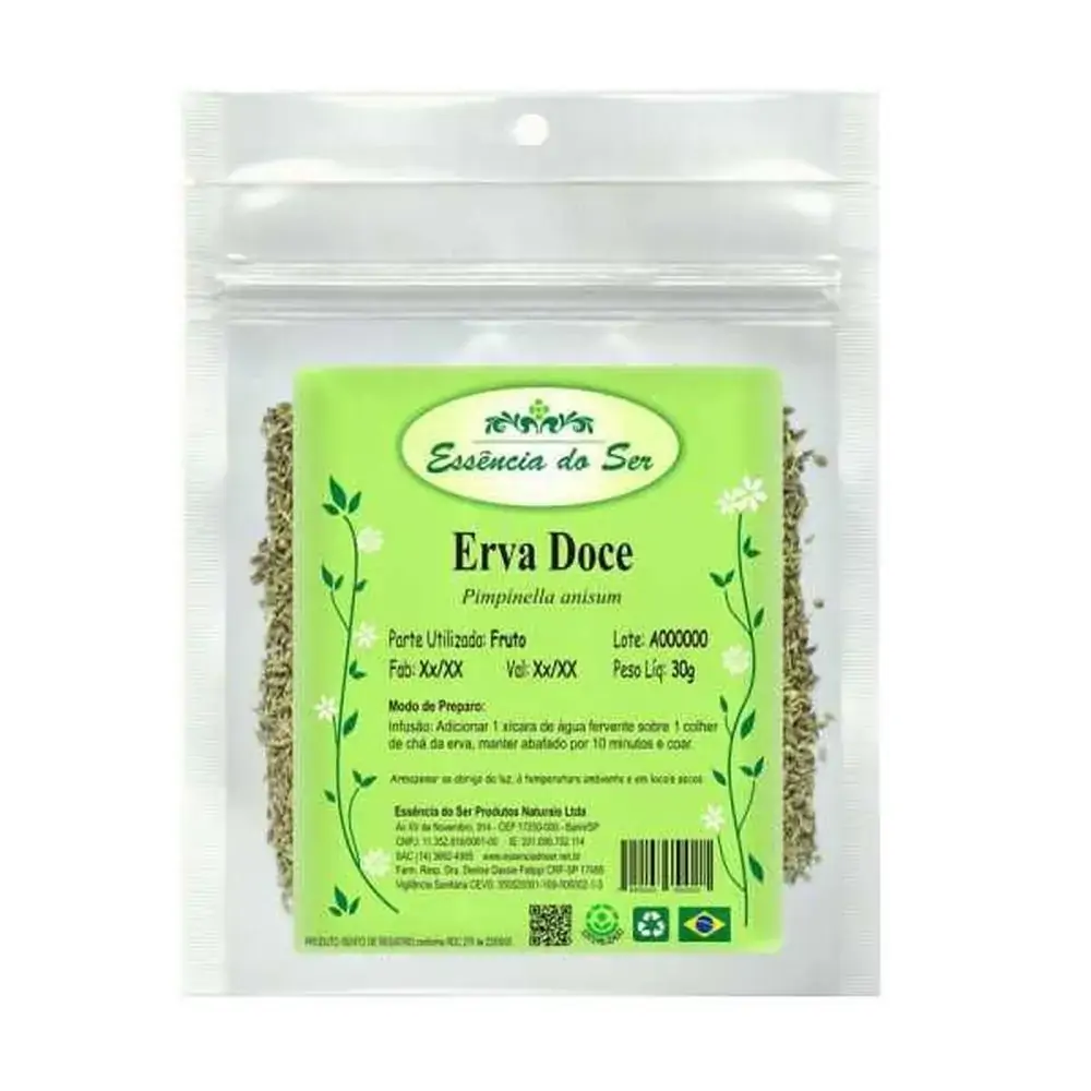 Erva Doce 30g Essencia Do Ser Fitoterápicos