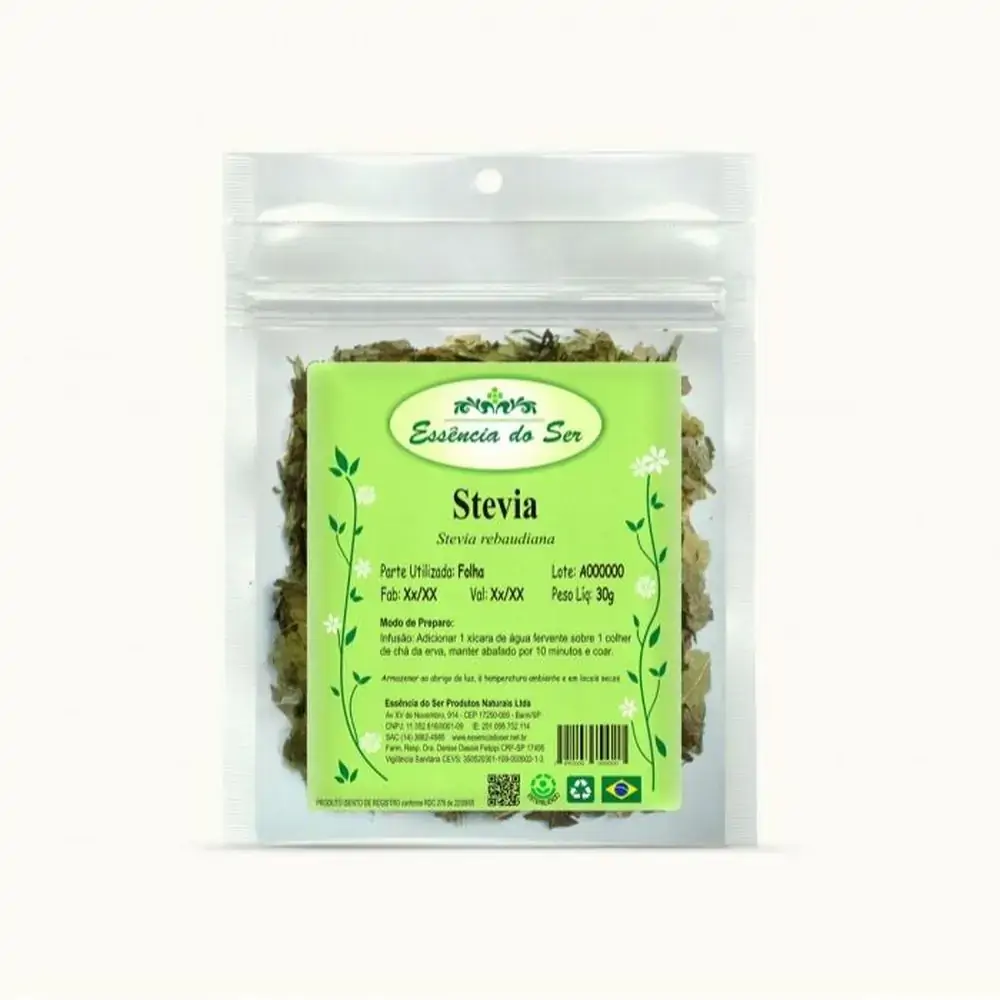 Stevia Cha 30g Essencia Do Ser Fitoterápicos