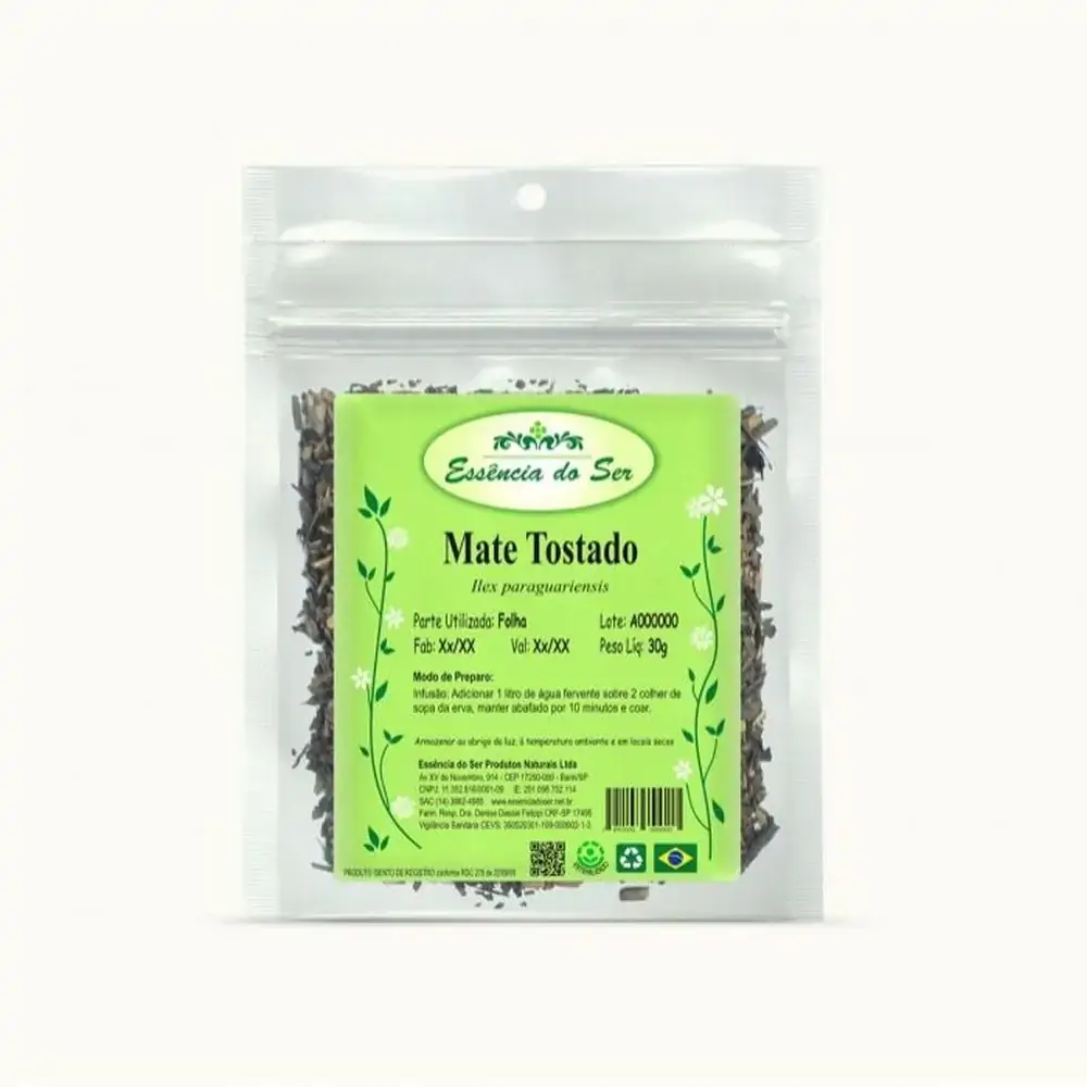 Cha De Mate Tostado 30gr Essencia Do Ser