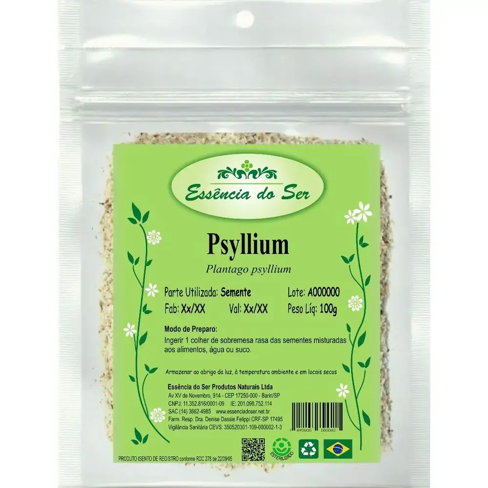 Psyllium 100gr Essencia Do Ser