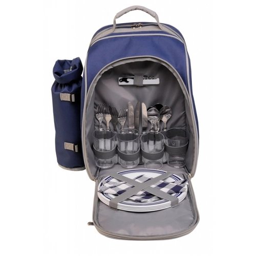 Mochila Térmica Cooler Com Kit Pic Nic 20 Litros Ballina