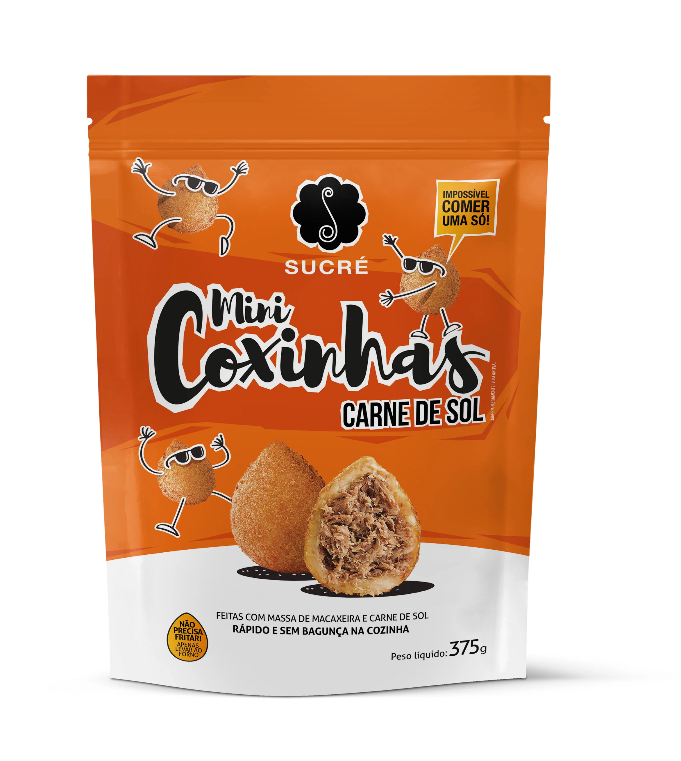 Mini Coxinhas Sucré Carne Do Sol 375g