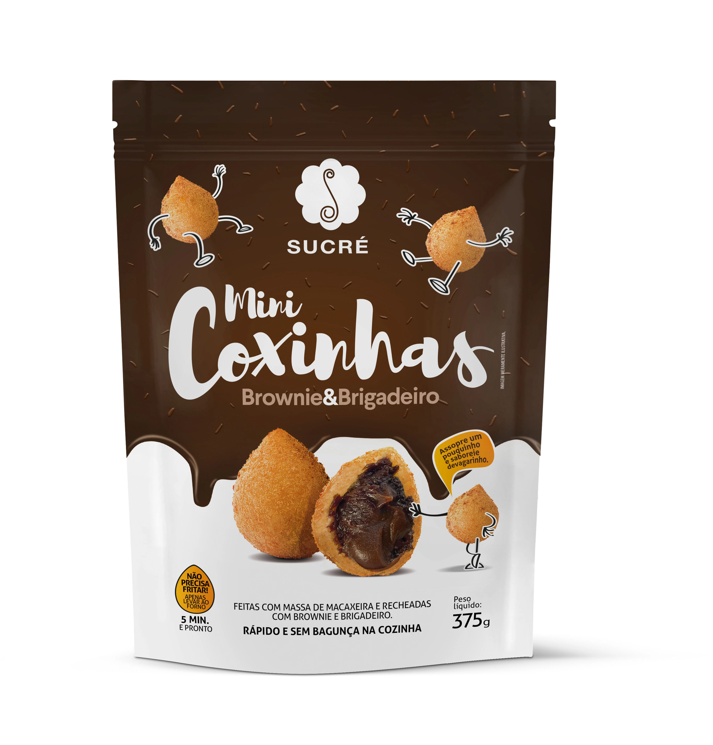 Mini Coxinhas de Brownie e Brigadeiro 375g