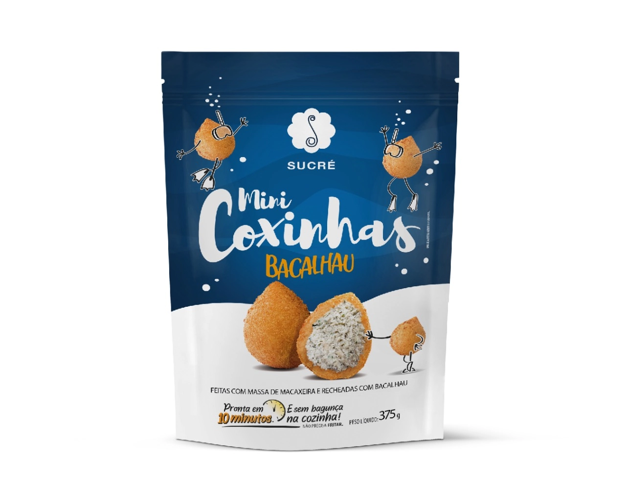 Mini Coxinha Sucre 375g Bacalhau