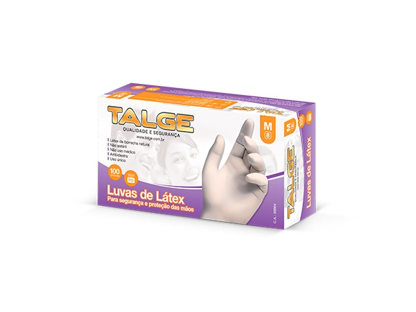 Talge Luva De Latex S/po M C 100