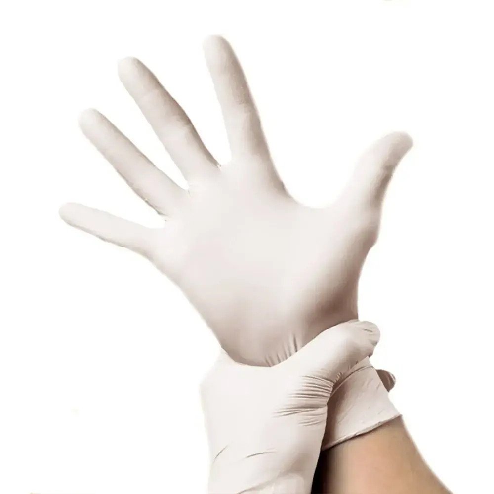 Luva Talge Latex Nitrilica M C/100unidade