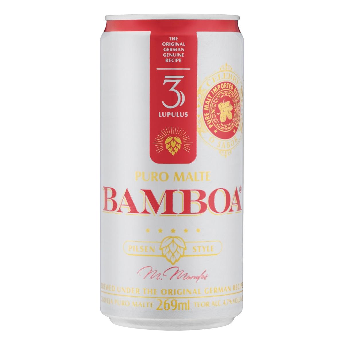 Cerveja Pilsen Puro Malte Bamboa Lata 269ml