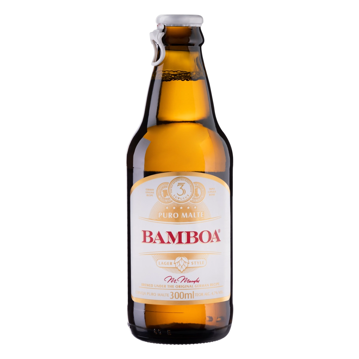Cerveja Lager Puro Malte Bamboa Garrafa 300ml