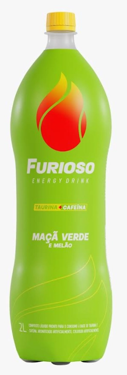 Energético Melon Green Apple Furioso Garrafa 2l