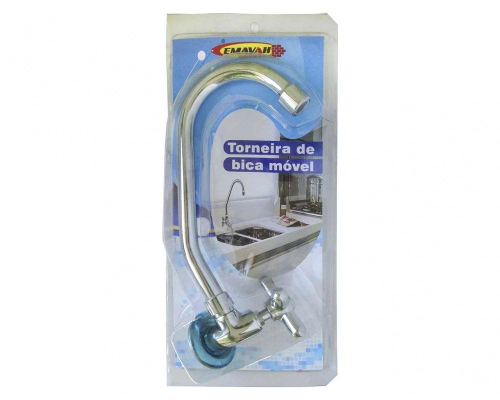 Torneira Bica Movel Parede Emavah 1168 C64 Blister