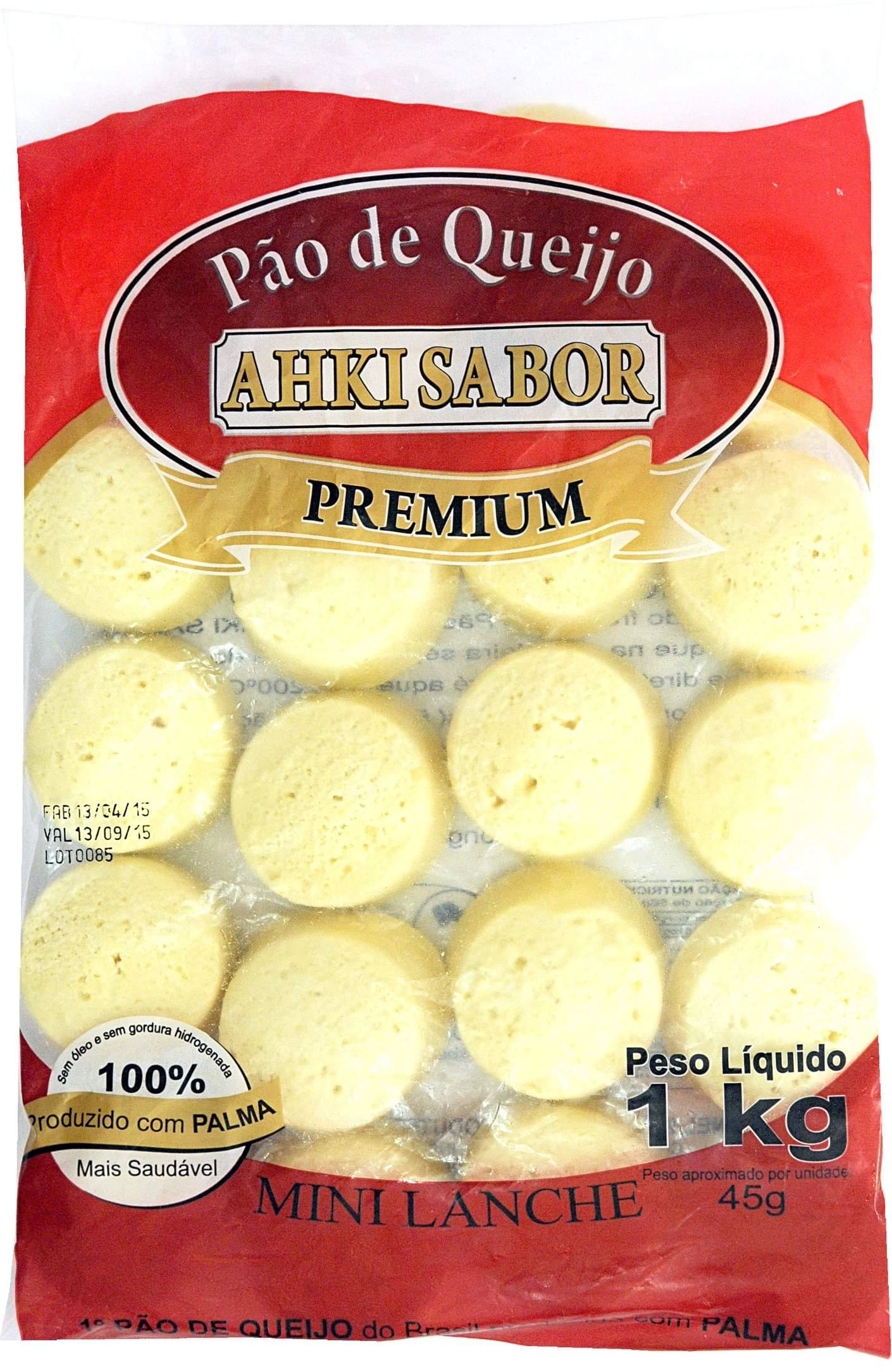 Pao De Queijo Ahki Sabor 1kg Mini Lanche