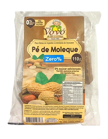 Pe De Moleque Vovo Zero 110gr