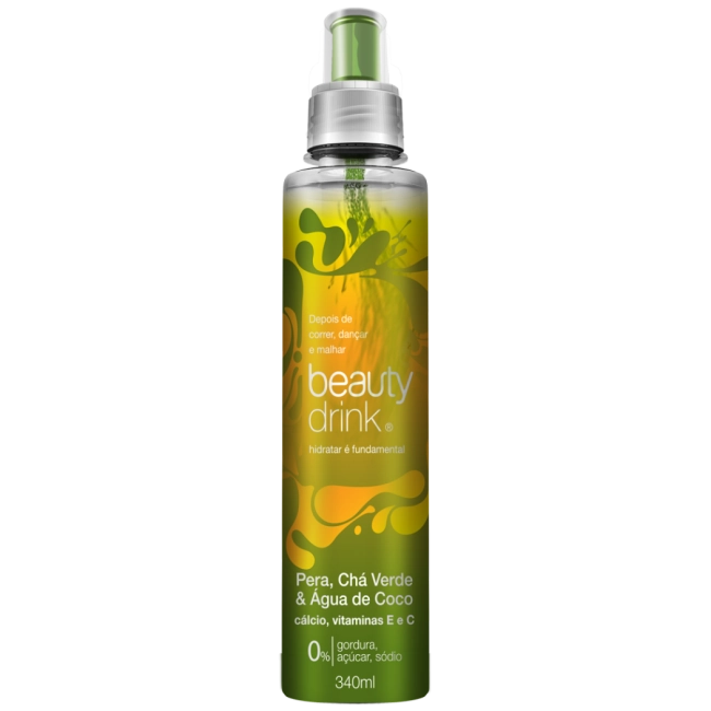 Bebida Hidratante Beauty Drink De Pera Chá Verde E água De Coco Beauty In