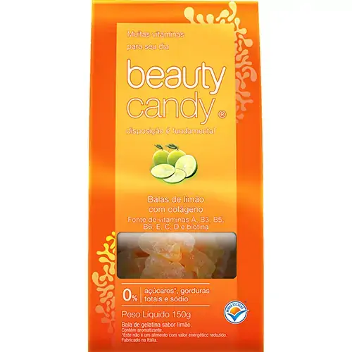 Bala Vitaminada Beauty Candy De Limão Colágeno E Vitaminas Beauty In