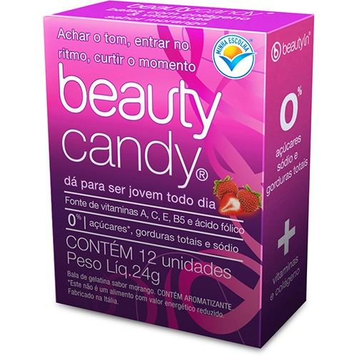 Bala Bcandy Morango 24gr