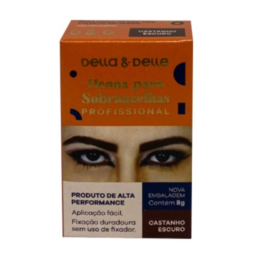 Delle E Della Henna Castanho Escuro 8g
