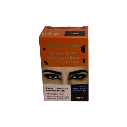 Henna Della Delle P/ Sobranc 3g Preto