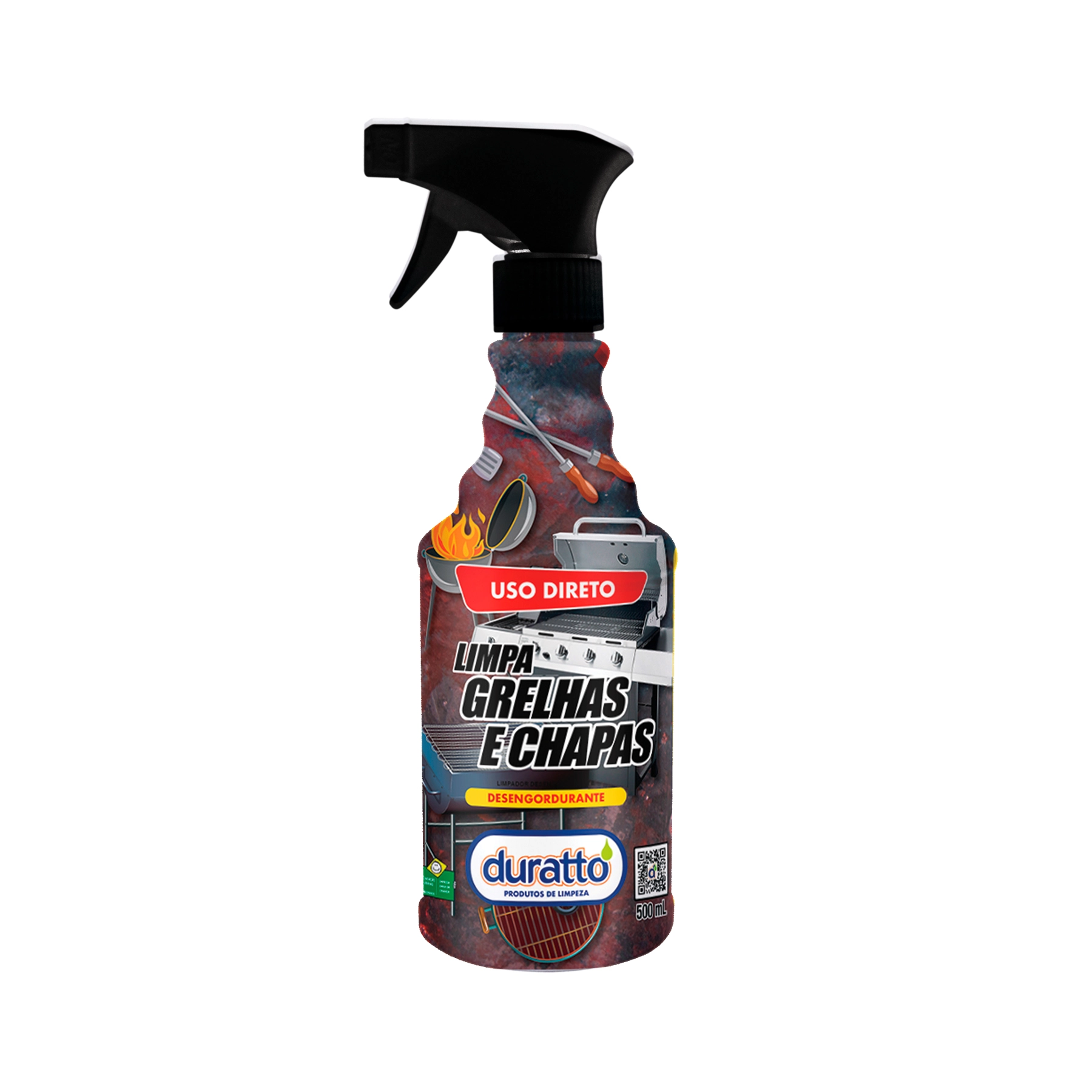 Limpador De Grelhas E Churrasqueiras Duratto 500ml