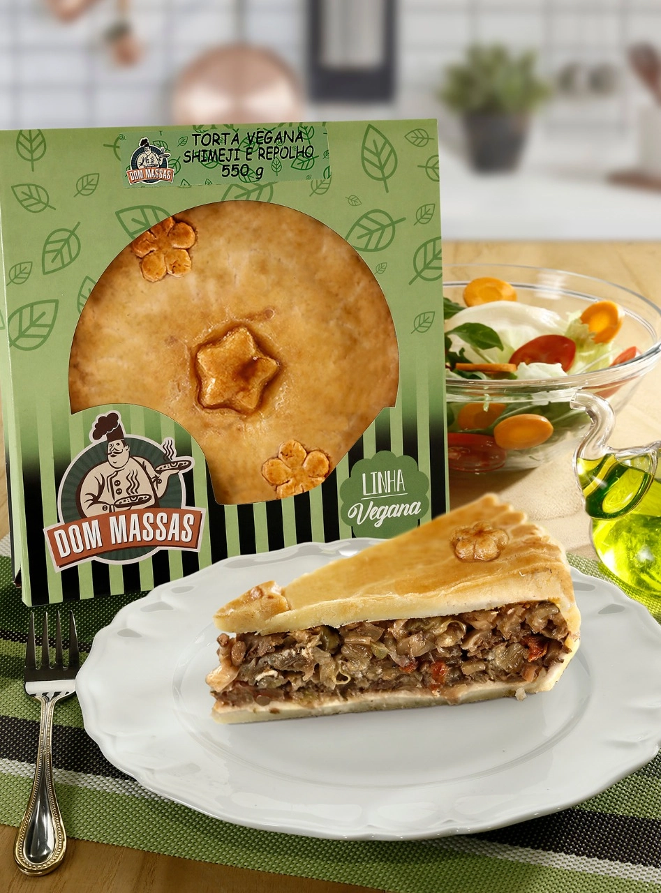 Torta Vegana Shimeji Dom Massas 550