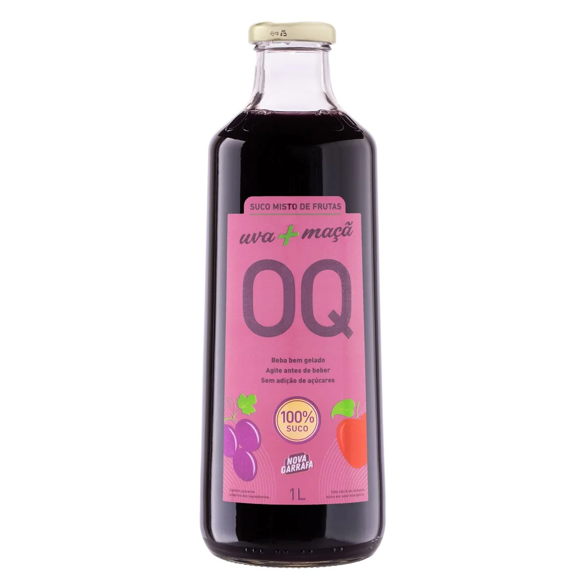 Suco de Uva e Maça Integral OQ 1L