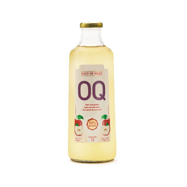 Suco Maçã Oq Garrafa 1l