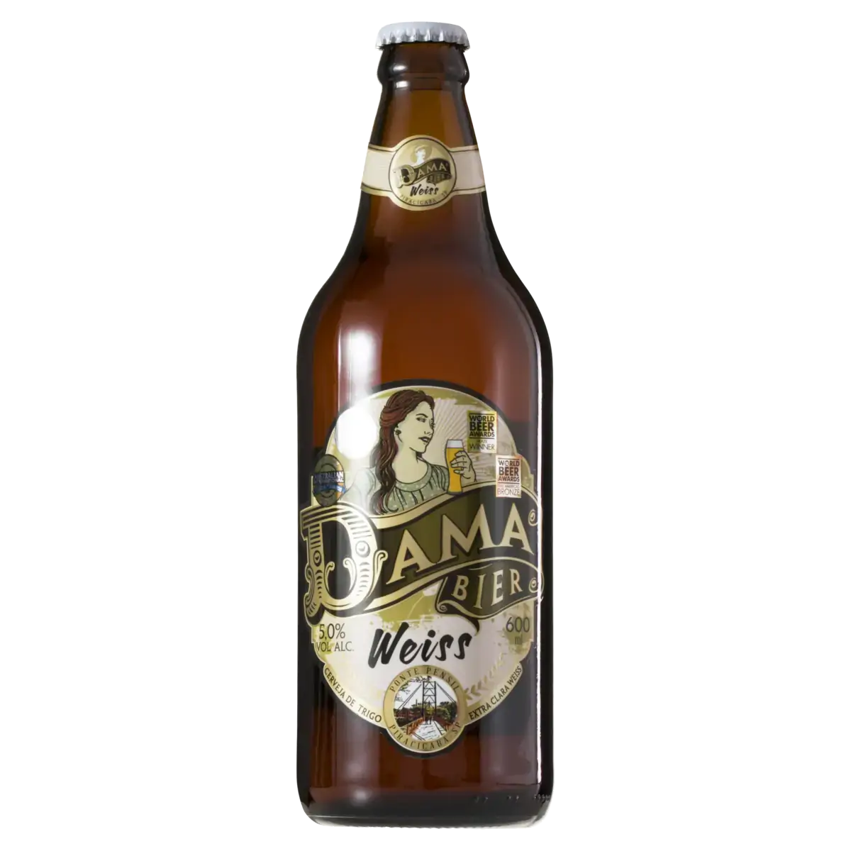 Cerveja Weiss Dama Bier Garrafa 600ml
